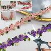 15 Yards Flower Lace Trim Ribbon Polyester Embroidered Lace Applique Strip Flower Lace Ribbon Sewing Fabric for DIY Crafts Wedding Decorations
