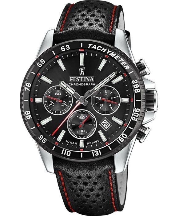 Montre - Festina - F20561/4 - Cadran Noir - 45mm - Étanchéité 10ATM