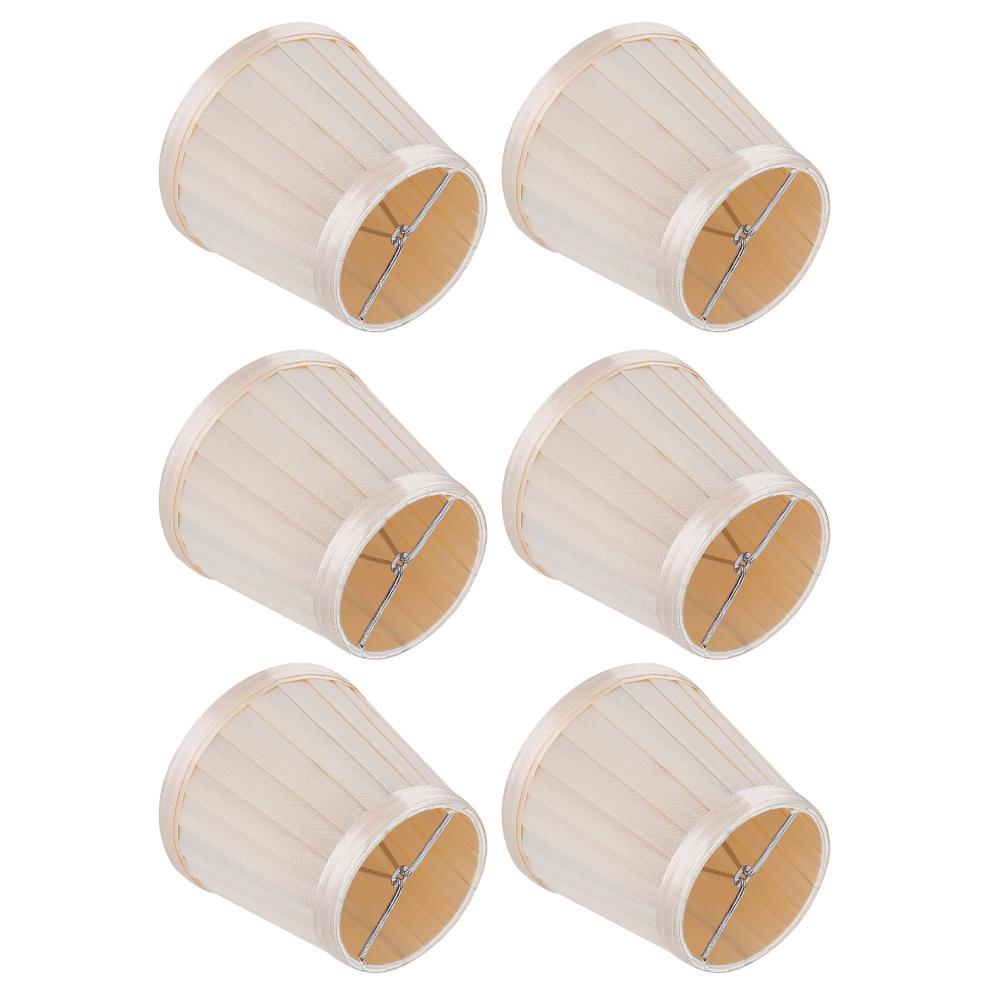 6PCS Modern Simple Chandelier Pendant Lamp Shade Cover Fabric Lampshade for Home Wall Light
