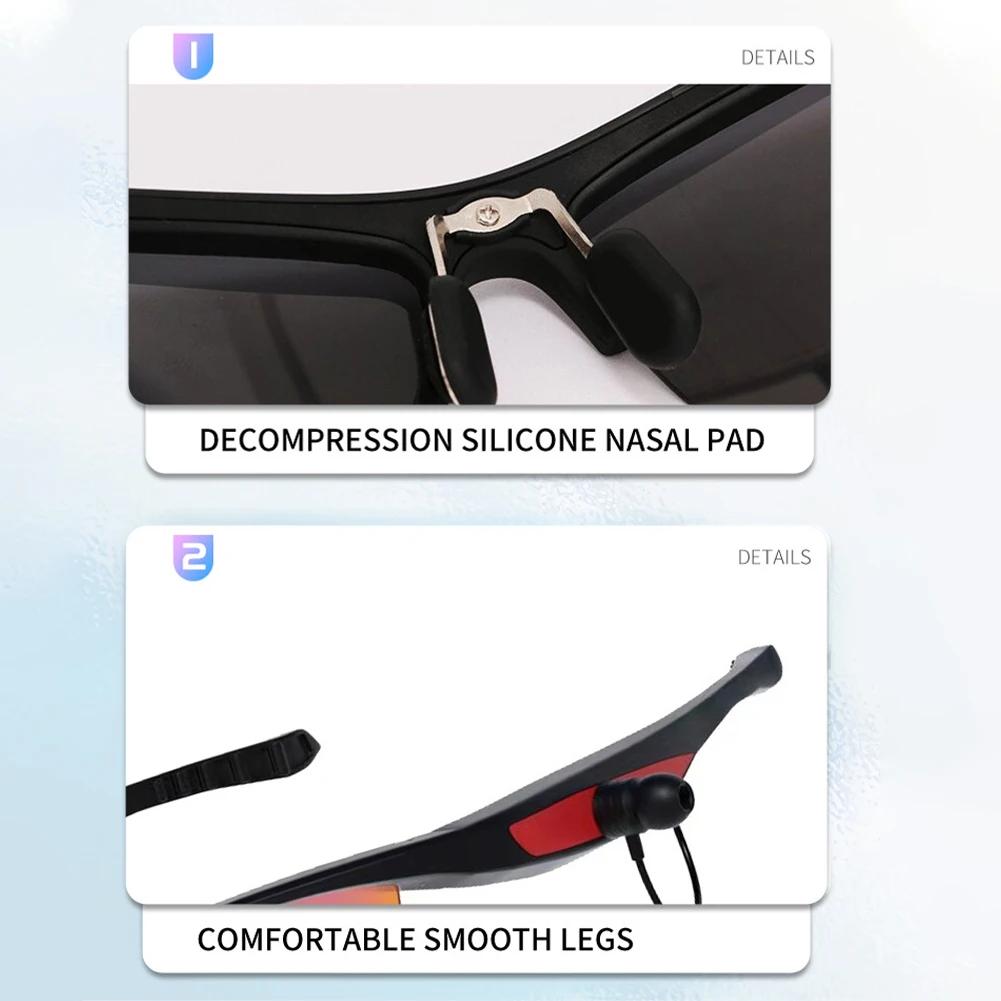 Smart Bluetooth Glasses Listening To Music Call Stereo Audio Glasses Outdoor Sports Driving Navigation Polarized Sunglasses