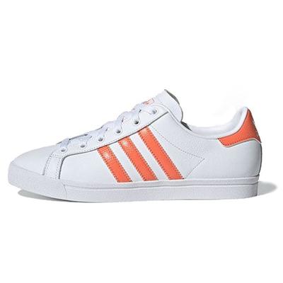 Оригинальные кеды Originals Coast Star в стиле ретро, повседневные, низкие, для скейтбординга, женские, белые с оранжевым, EE6202