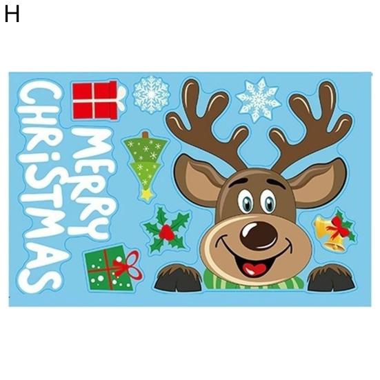 Водостойкое рождественское украшение, милая экологически чистая белая снежинка, Рождественская наклейка на стекло из ПВХ, рождественская наклейка на окно