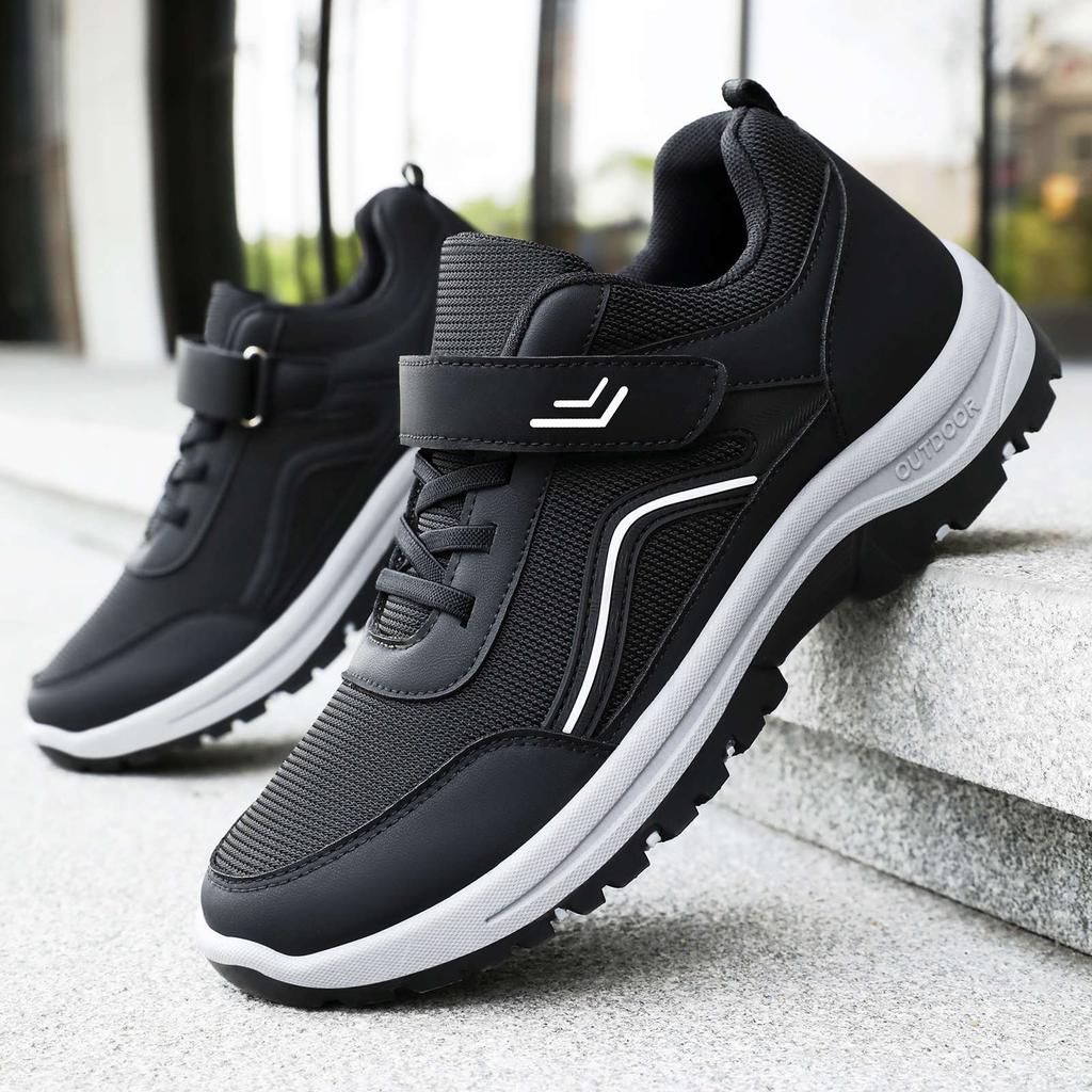 Шаговая обувь мужская обувь повседневная обувь на липучке кроссовки на мягкой подошве удобные и универсальные туфли