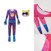 Cute And Comfortable Superkitties Children's Jumpsuit Cartoon Design Soft Milk Silk Fabric Multiple Colors 100cm-150cm/43.3-59.05in