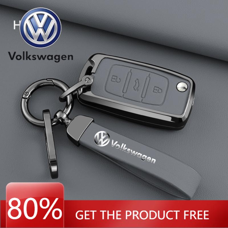 Для VOLKSWAGEN VW Чехол-футляр из сплава и кожи для автомобильного ключа Для Volkswagen VW Polo Golf 4 5 6 Passat Tiguan Beetle Caddy T5 Up Eos Lavida
