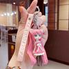New Creative Cartoon Couple Keychains Anime Sailor Moon Doll Keychains Bag Pendant Car Accessories Key Chain Gift for Children