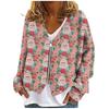 Womens Zip Up Sweaters Sweatshirts Long Sleeve Oversized Jackets Soft Casual Loose Tunic Tops