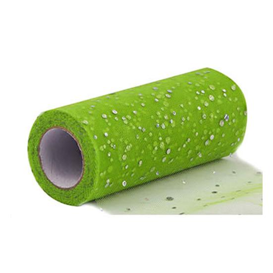 1 рулон блестящей отделочной тюли, рулон без запаха, сетчатая пряжа, украшения для венка, прозрачная лента для помещений