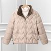 Padded jacket mother lady autumn and winter thickened winter clothes in the elderly down padded clothes expensive short coat small winter lady