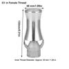 Silver Cedar Nozzle 304 Stainless Steel Fountain Sprinkler Fountain Nozzle  Courtyard Water Display