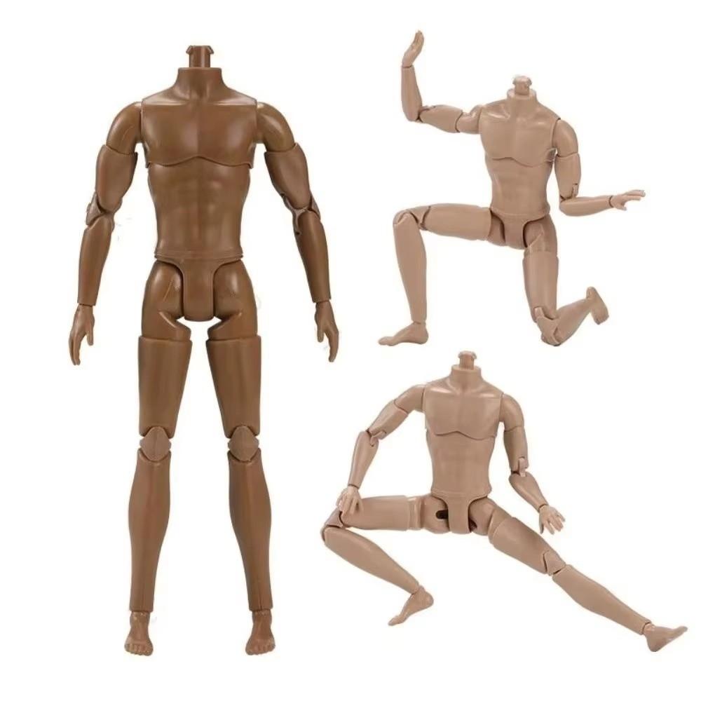 26cm Height Movable Joints Nude Body Strong Man Movable Joints Doll Kids Gift