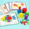 Creative 155-Piece Early Education Geometric Tangram Puzzle for Children