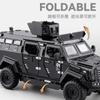 1:32 Alloy Sword Toothed Tiger Explosion Proof Car Model Diecast Police Armored Off-road Vehicles Car Model Sound Light Kids Toy