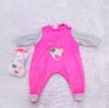 KEIUMI Lovely Doll Dress Suit For 17-18 Inch Reborn Baby Doll Clothing Strip Shirt Doll Suits Children Xmas Birthday Gifts