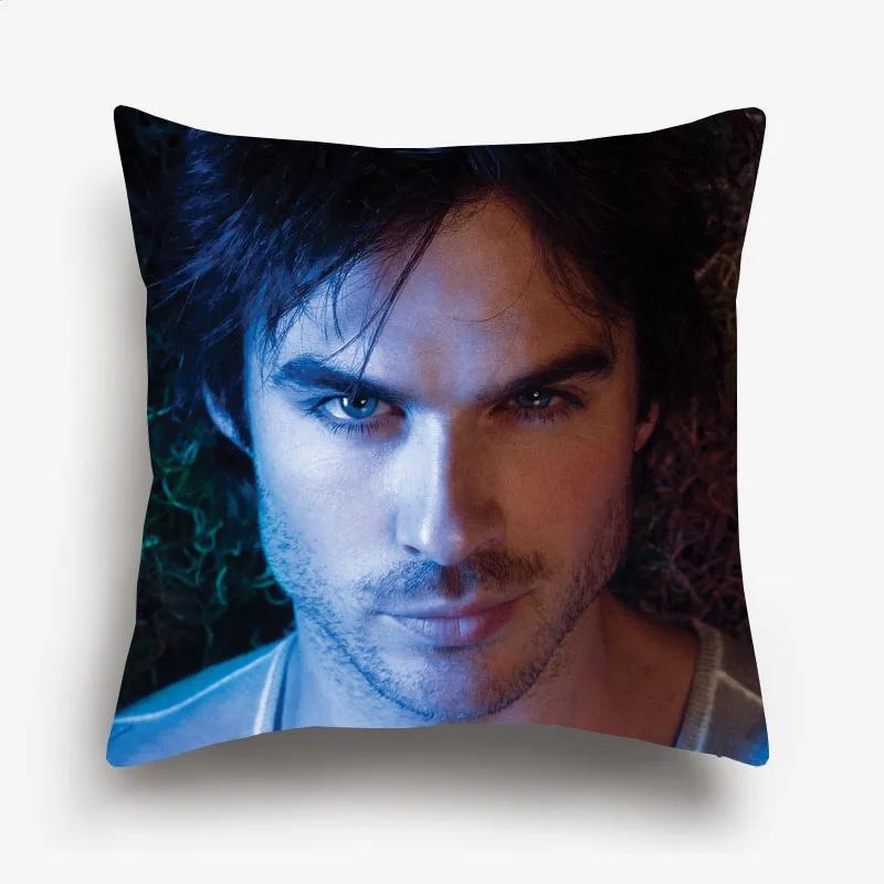 Ian Somerhalder Joseph Morgan Potrait Cushion Cover The Vampire Diaries Decorative Sofa Throw Pillow Case Pillow Case