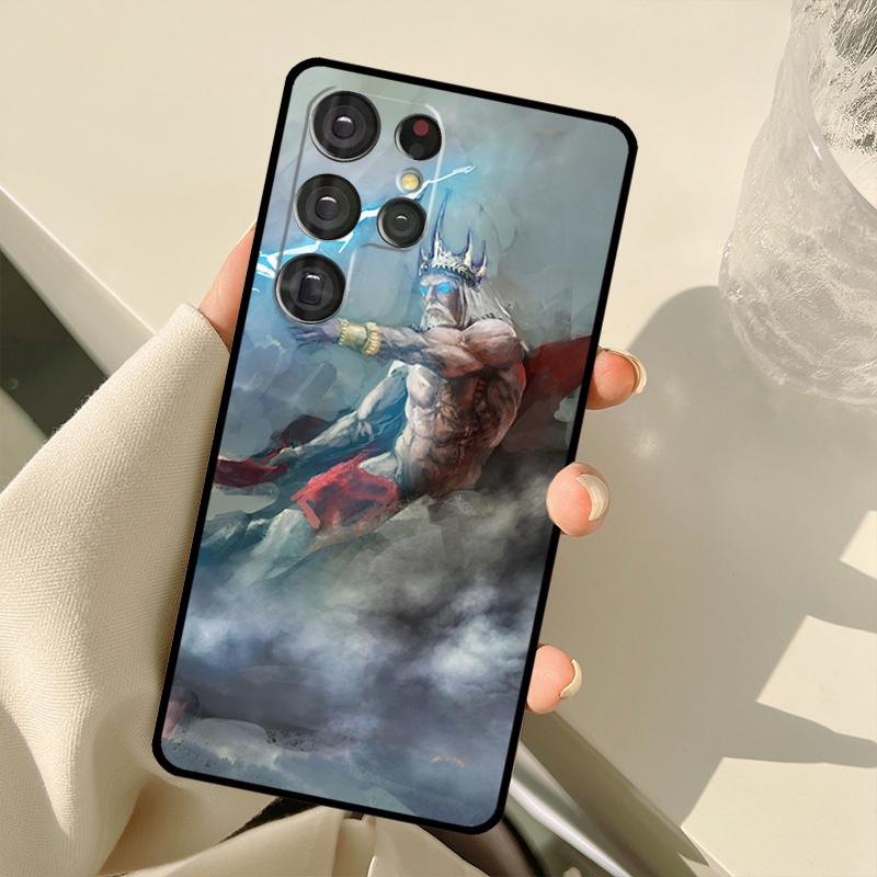 Zeus Case For Samsung Galaxy S25 Ultra S21 S22 S23 S24 Ultra S9 S10 Plus S20 FE S25 FE Back Cover