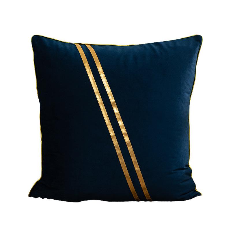 Velvet Pillow Case Light Luxury Sofa Pillow Bedside Back Pillow Office Back Cushion Waist Pillow Case