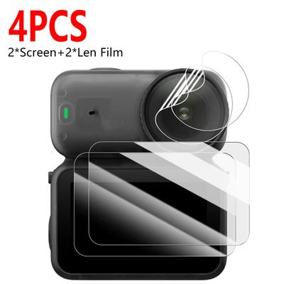 4 шт. Защитная пленка для экрана DJI Osmo Nano, Ультрапрозрачное закаленное стекло, Защитная пленка для экрана камеры, С гидрогелевой пленкой для камеры, Защита от царапин