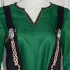 Viking long sleeve dress Women's vintage dress Medieval Viking apron two-piece costume