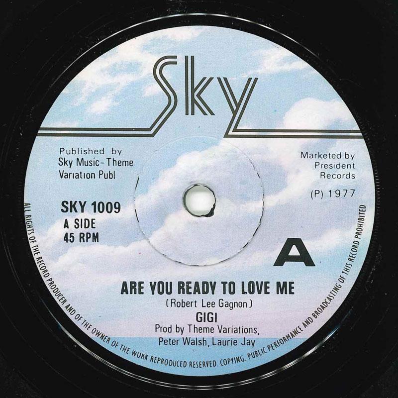7-дюймовая пластинка LEE GAGNON Are You Ready To Love Me SKY1009 Sky 1977 UK SoulFunk Б/у
