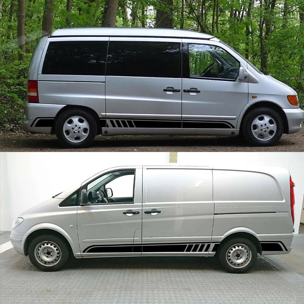 2 шт. Автомобильные наклейки для Mercedes Benz Vito V-Class Viano W447 V260 W639 W638 Marco Polo Camper Van Аксессуары для тюнинга Виниловые наклейки