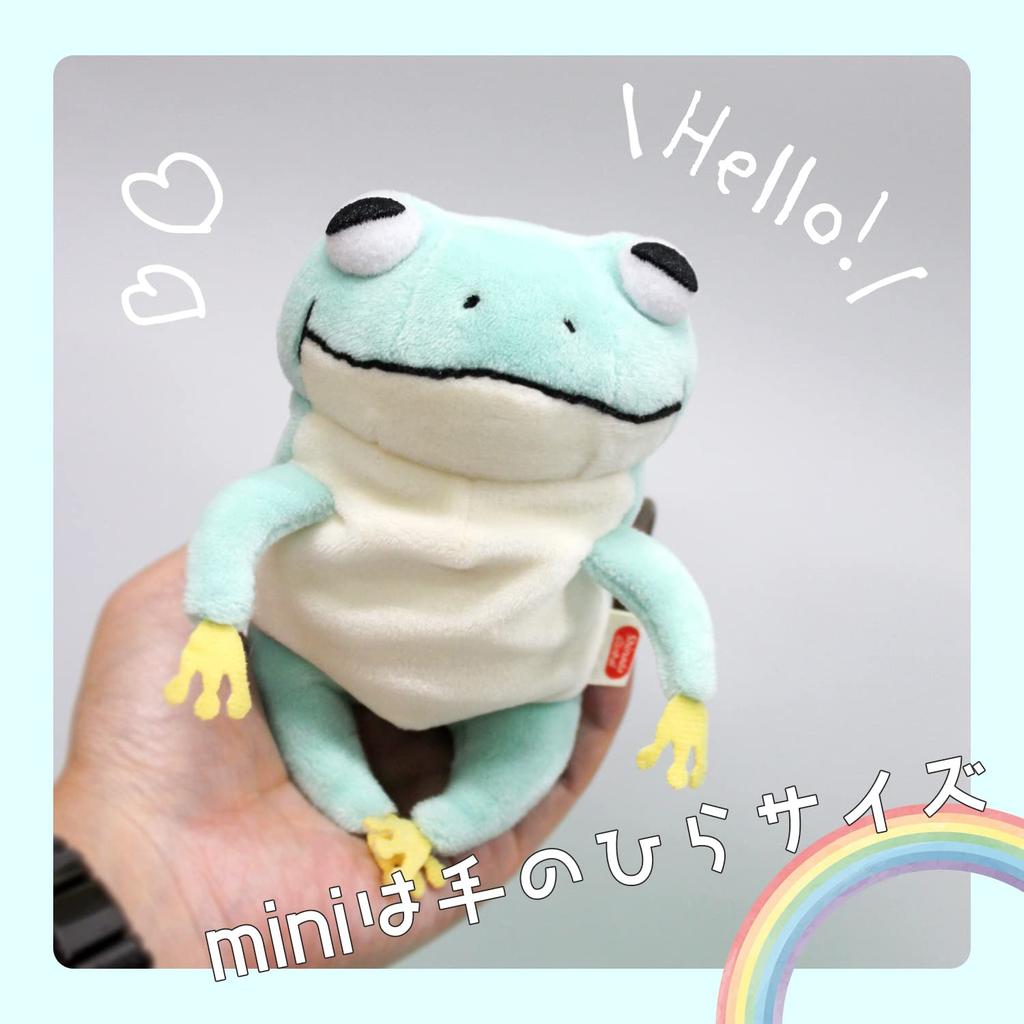 Shinada Global Mochi Series Mochikaeru Pink 7 X 5 X 14cm Plush Frog Animal (mini) MOKR-0088P