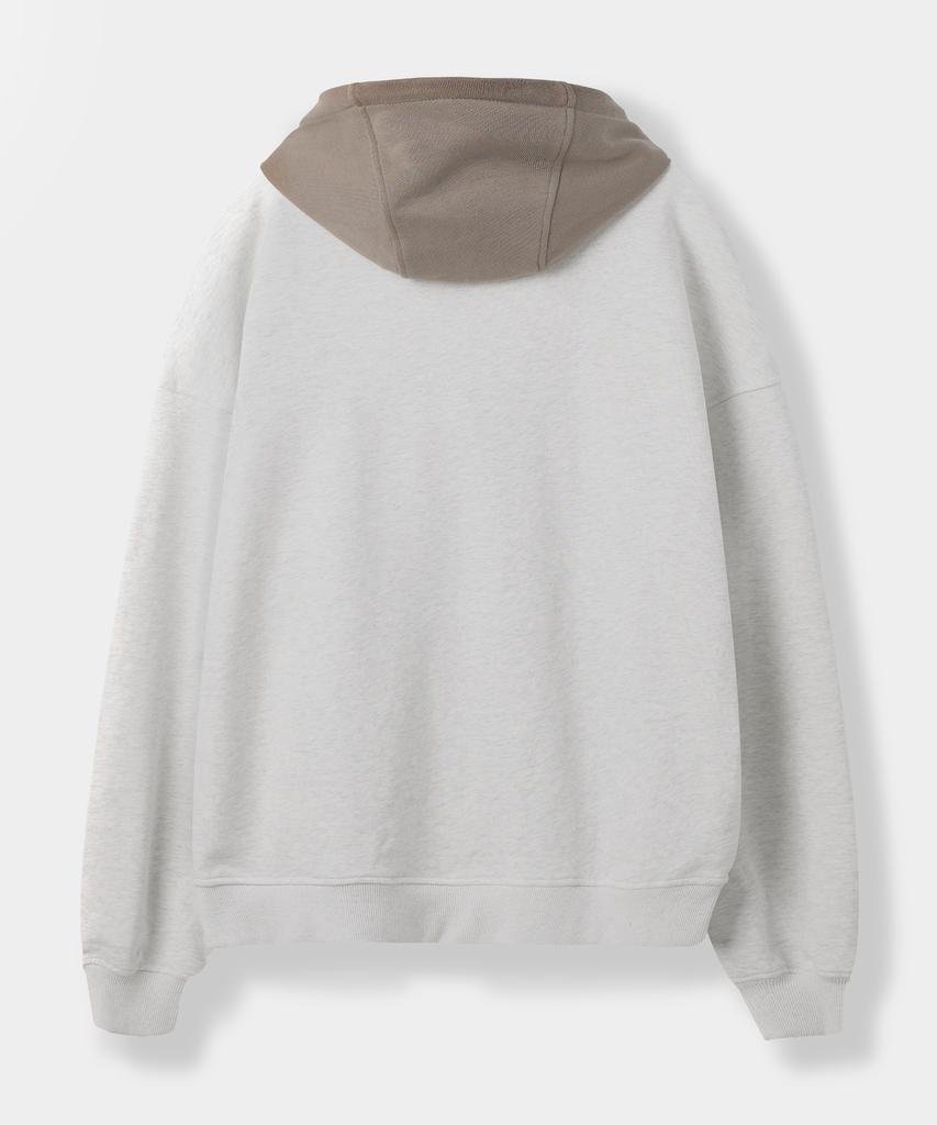 Толстовка с капюшоном Euggen 2-Way Detroit Zip-Up_Овсяный