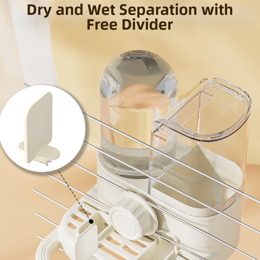 Large Capacity Automatic Bird Feeder Leak-Proof No Spill Bird Drinker Hanging Food Dispenser For Parakeets Finches Cages