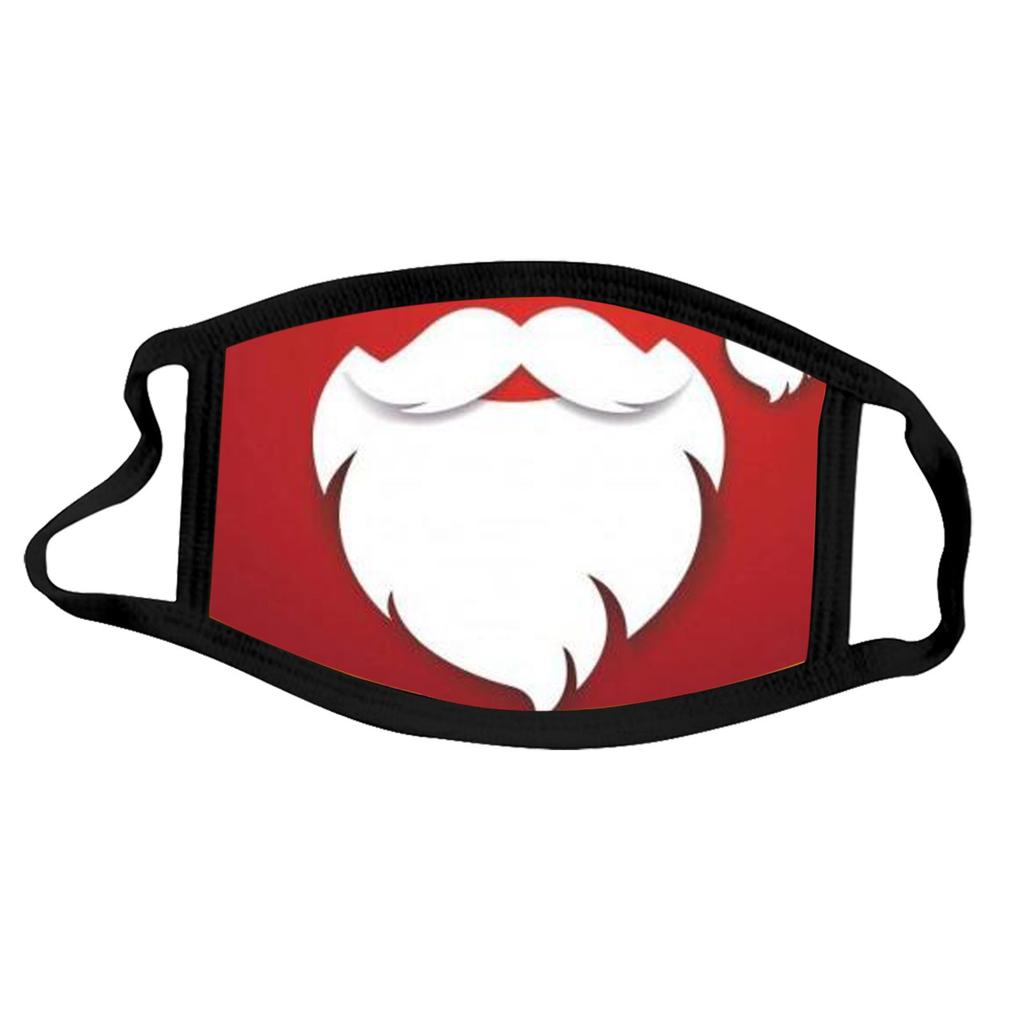 Взрослая моющаяся и многоразовая дышащая маска от ветра и смога с рисунком бороды