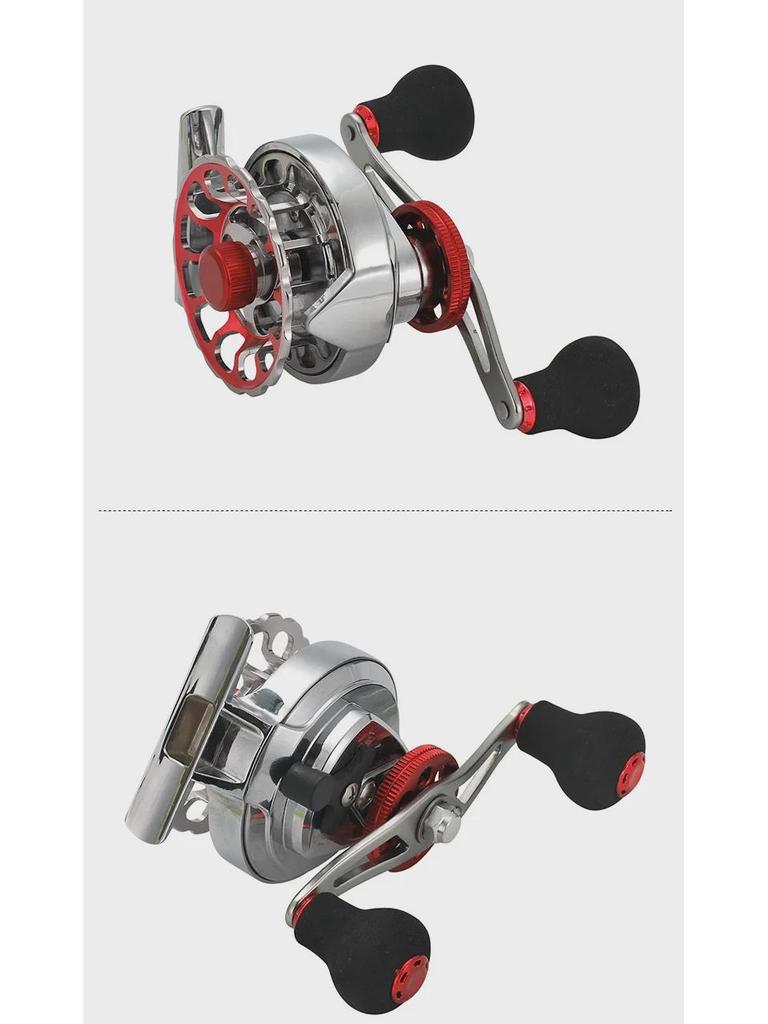 Kemalong All-Metal Raft Fishing Reel with One-Button Release