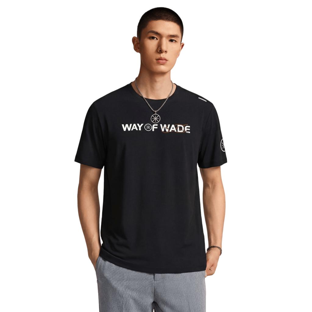 Мужская футболка Li Ning серии Wade с охлаждающим эффектом и ощущением льда, быстросохнущая, с круглым вырезом, мужские топы ATSW089-3