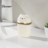Durable Soap Storage Case Cute Bear Box with Lid, Plastic Holder Protector for Business Trips Drainage Design, Portable Travel Home And Dish Gym
