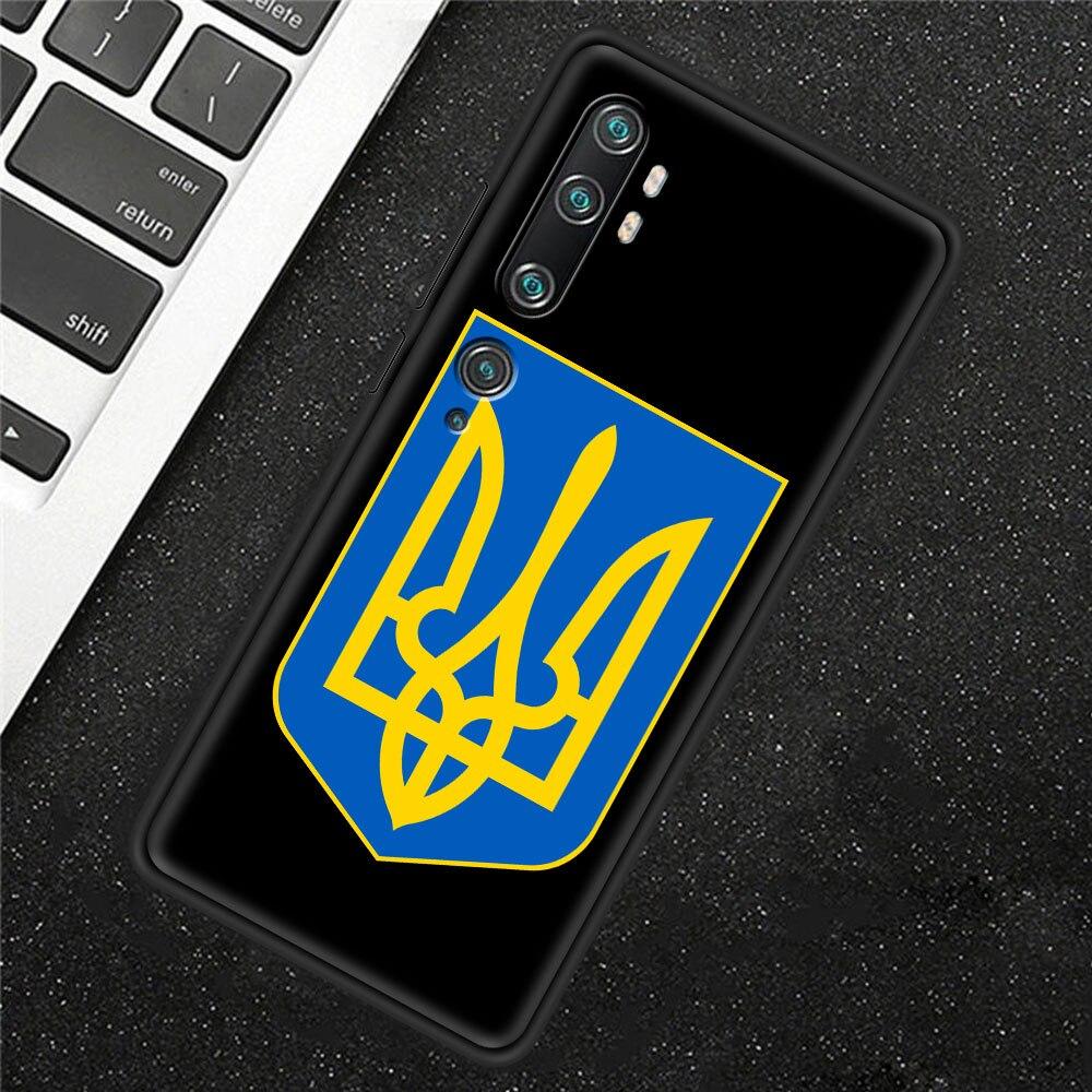 Роскошный чехол с рисунком флага Украины для Xiaomi Mi Poco X3 NFC M3 Pro Note 10 Lite 11 10T Pro 5G 9T, силиконовый чехол для телефона, черный чехол