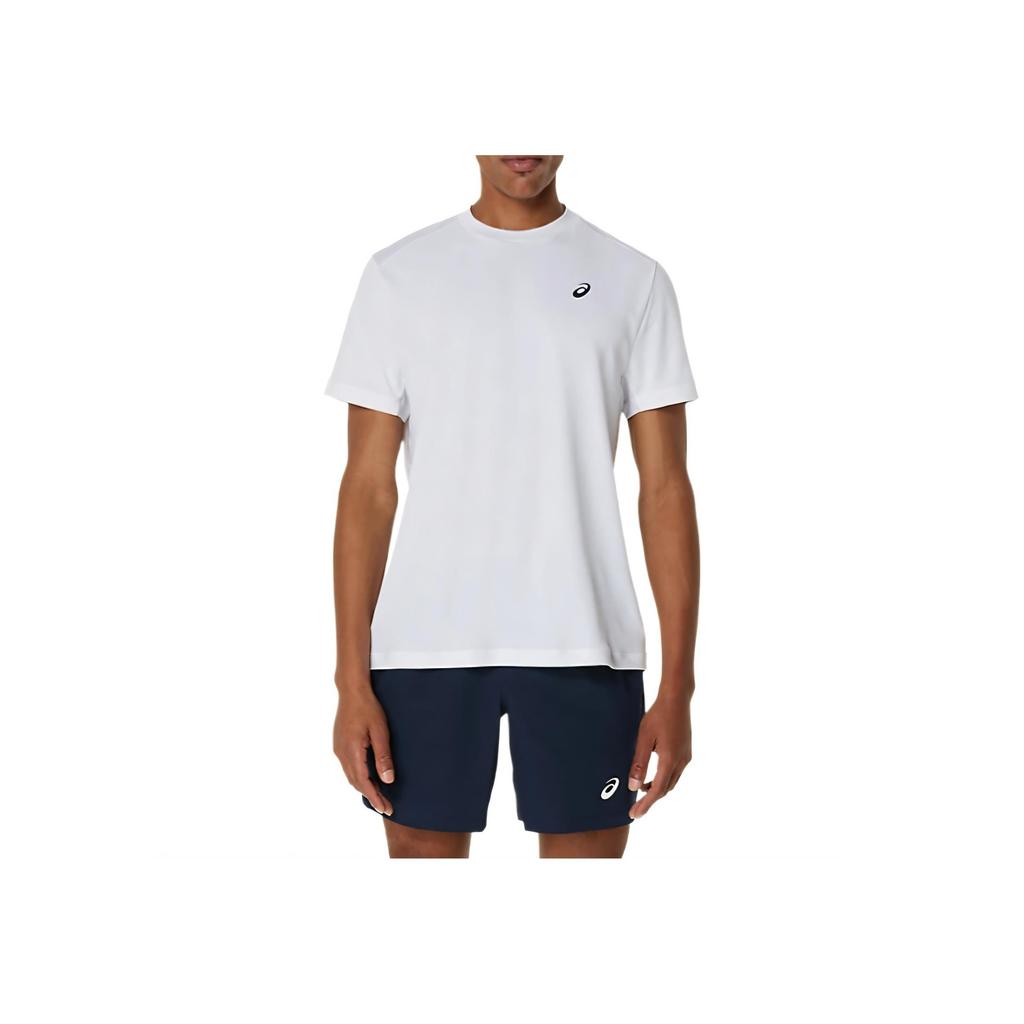 Asics Court Short Sleeve Top Tennis Soft Moisture Wicking Quick Dry Breathable Comfortable Casual T-Shirt Men Tops White 2041A339-100