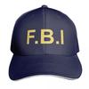 FBI  Logo Yellow Baseball Cap Casual Daily Wear Quick Dry PerforUnisexce Cotton Twill Breathable