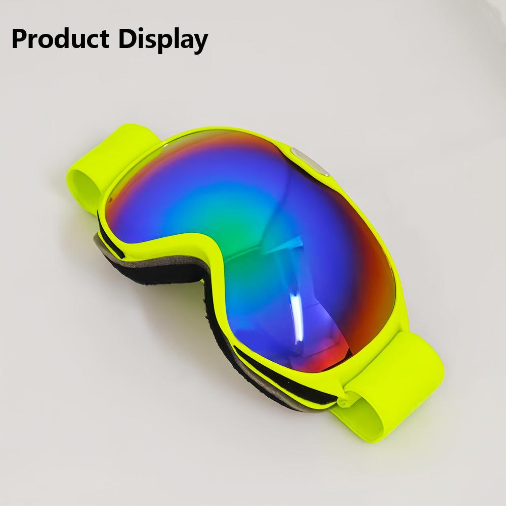 Children's sports snow goggles, sunglasses, anti-fog and windproof lenses, compatible with prescription lenses, for skiing, snowboarding, and