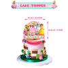 30Pcs Princess Peach Birthday Party Supplies include Banner Cake Topper Balloons