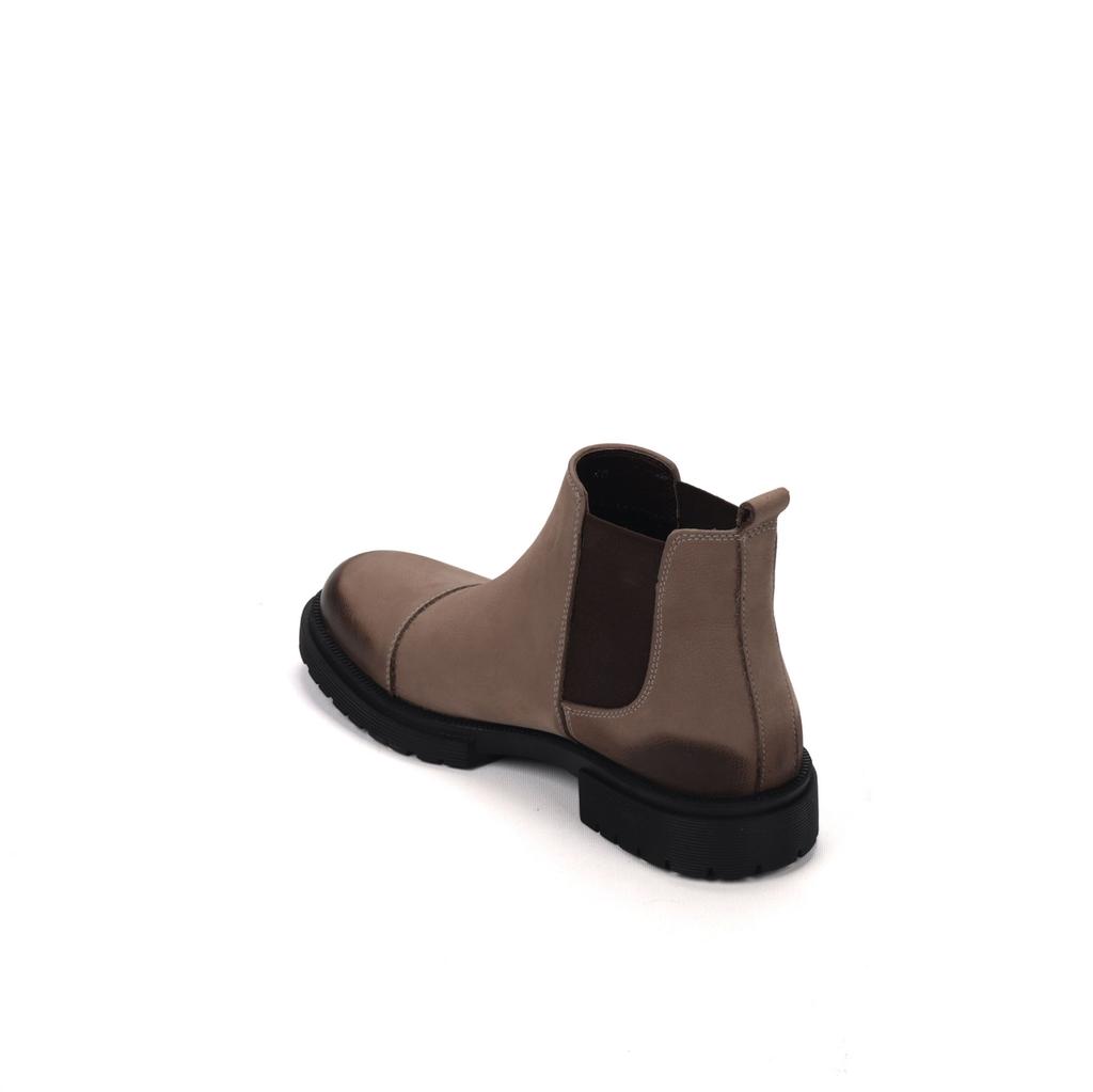 Men's Genuine Leather Rubber Sole Casual Boots Chelsea