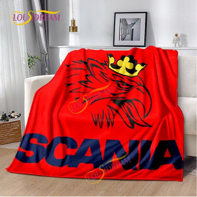 Одеяло Scania для грузовика, домашняя простыня, чехол для дивана, гостиная, офис, одеяло для обеденного перерыва, мягкое повседневное моющееся термоодеяло