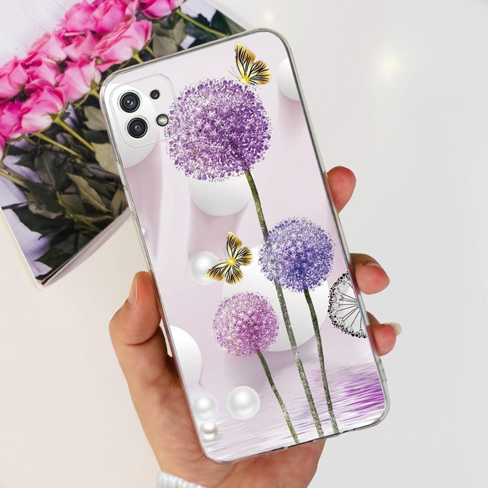 Стильный чехол для телефона Samsung Galaxy A22 5G A22S A22 4G Прозрачный ТПУ Мягкий силиконовый задний чехол для Samsung A22 A225F A226B