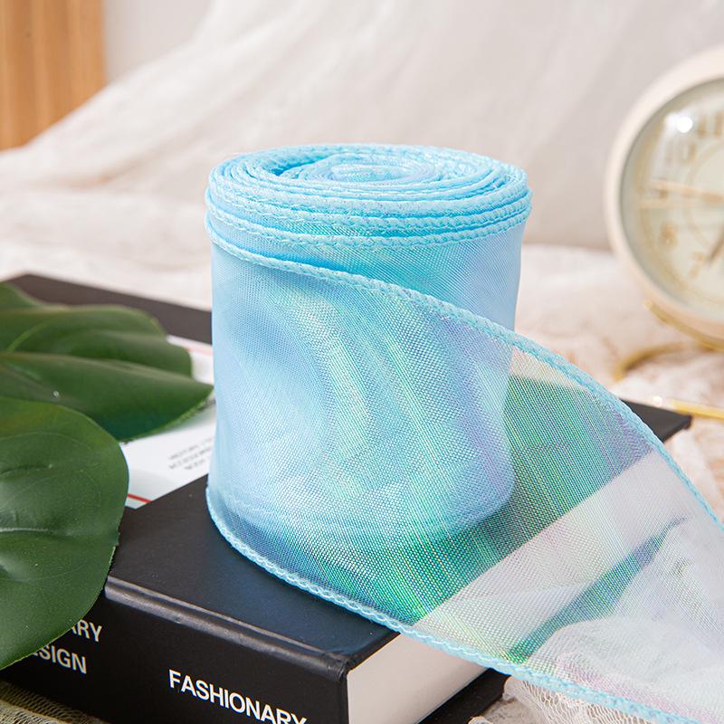 6 см перламутровая лента из пряжи «рыбий хвост» для создания цветочных букетов, подарков и украшений для тортов своими руками