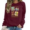 Women's Fashion Casual Long Sleeve Loose Printed Sweatshirt