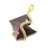 [M6690] - Gold Plated 'Sissi' Garnet Pendant