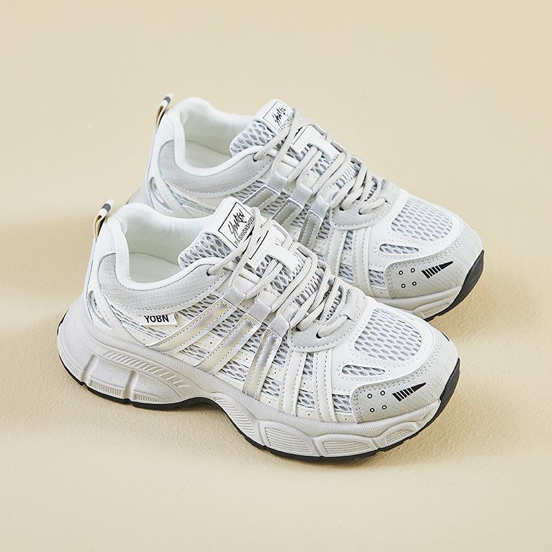 Повседневные сетчатые кроссовки для женщин, кроссовки для бега, удобные кроссовки для папы, женские дышащие кроссовки на толстой платформе со шнуровкой для работы, теннисные кроссовки