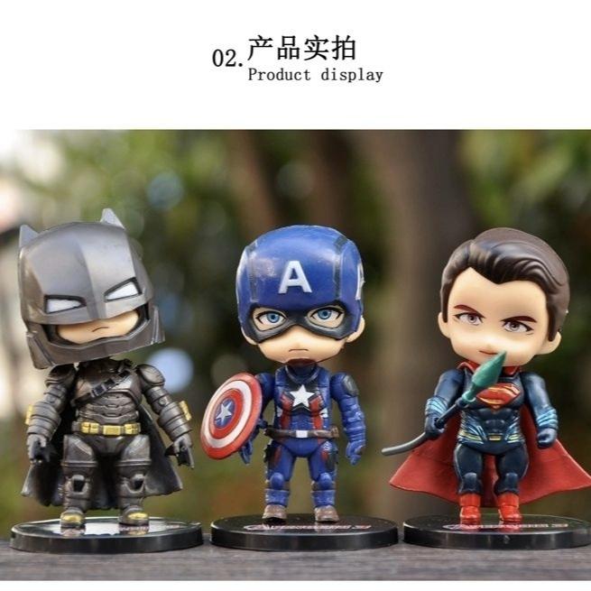 Фигурки Мстителей Marvel в непрозрачной упаковке, Игрушки Бэтмен, Железный Человек, Человек-Паук, Капитан Америка, Коллекционные Модели-Украшения для Детей и Фанатов