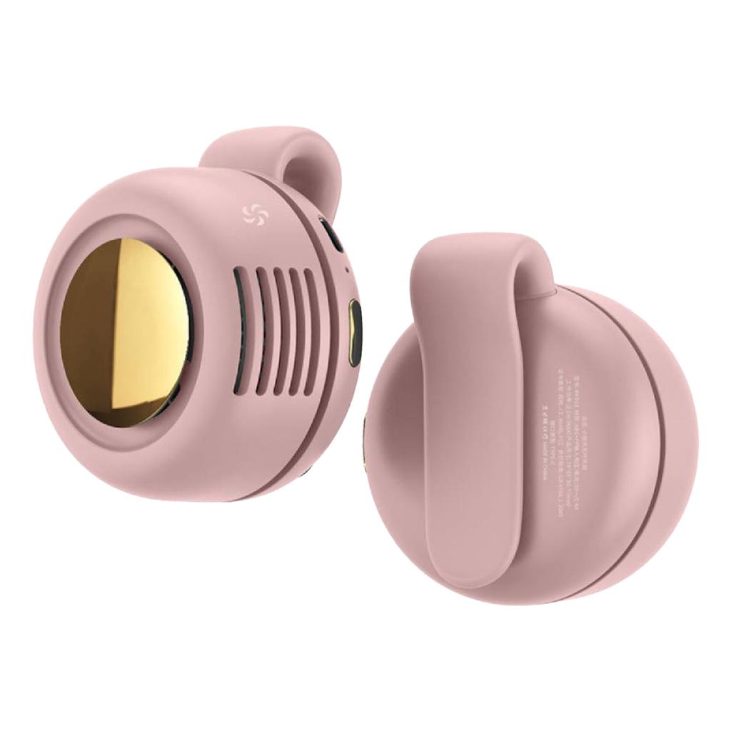 Mini Clip Fan Portable Neck Waist Fan Electric Air Cooling Fan 900mah USB Bladeless Fan Portable Air Cooler for Outdoor Home