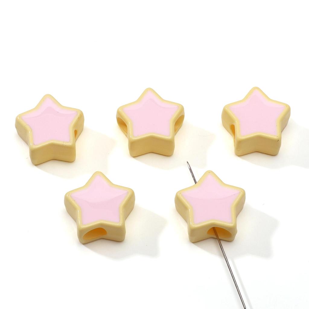 2 шт. Акриловые бусины-пентаграммы для изготовления своими руками ожерелья, браслета, серег, ювелирных изделий, аксессуары для рукоделия