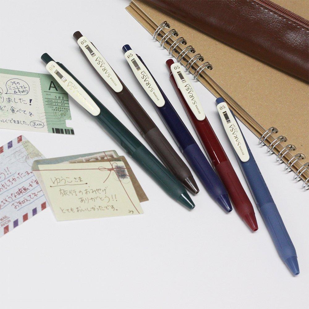 Zebra Sarasa Clip Gel Ballpoint Pen, 0.5mm, Red/Black, 10-Piece Set, B-JJ15-VRB