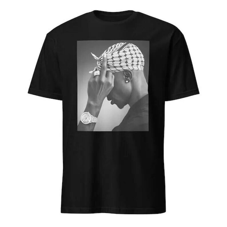 ГОРЯЧИЙ!! Хлопковая футболка унисекс с изображением TUPAC SHAKUR, стиль Rap Hip Hop, размеры от S до 5XL