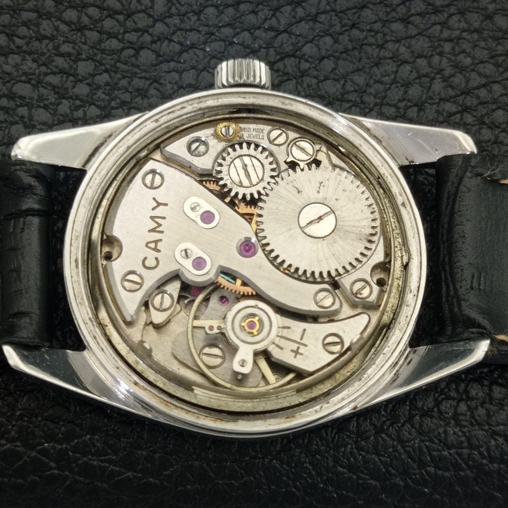 ВИНТАЖНЫЕ CAMY SPUTNIK С РУЧНЫМ ЗАВОДОМ ШВЕЙЦАРСКИЕ МУЖСКИЕ ЧАСЫ С МОРСКИМ ЗЕЛЕНЫМ ЦИФЕРБЛАТОМ a703025-1 R212-a703025